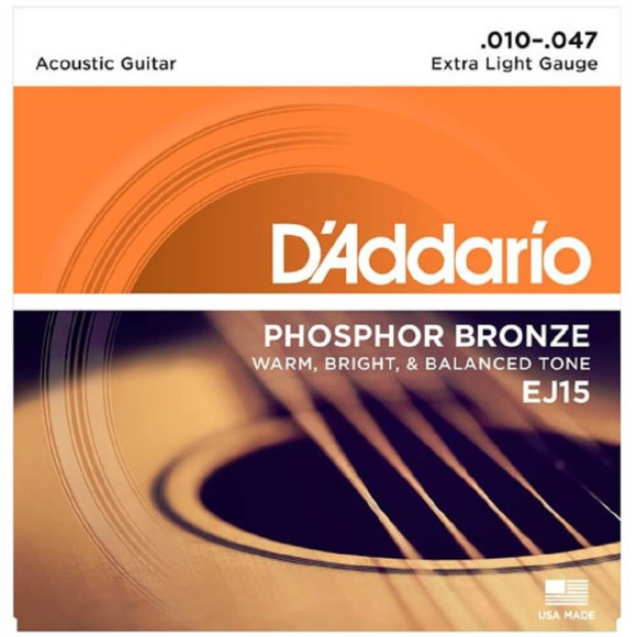 D`ADDARIO EJ-15 Струны для акустической гитары 010. Музыка обретет еще больше мощи и энергии. D`ADDARIO EJ-15 Струны для акустической гитары 010. Музыка обретет еще больше мощи и энергии.