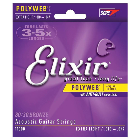 ELIXIR 11000 Струны для акустической гитары 010-047. Музыка обретет еще больше мощи и энергии. ELIXIR 11000 Струны для акустической гитары 010-047. Музыка обретет еще больше мощи и энергии.